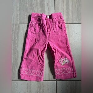 Y2K 2006 strawberry shortcake corduroy pants 12M‎